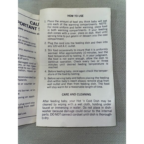 Vintage Gerber Hot ‘n Cold Dish and Lid with Suction Cup Used - Picture 11 of 16